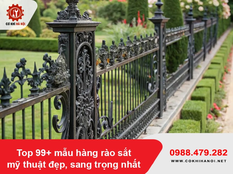 Top 99+ mẫu hàng rào sắt mỹ thuật đẹp, sang trọng nhất Top 99+ mẫu hàng rào sắt mỹ thuật đẹp, sang trọng nhất
