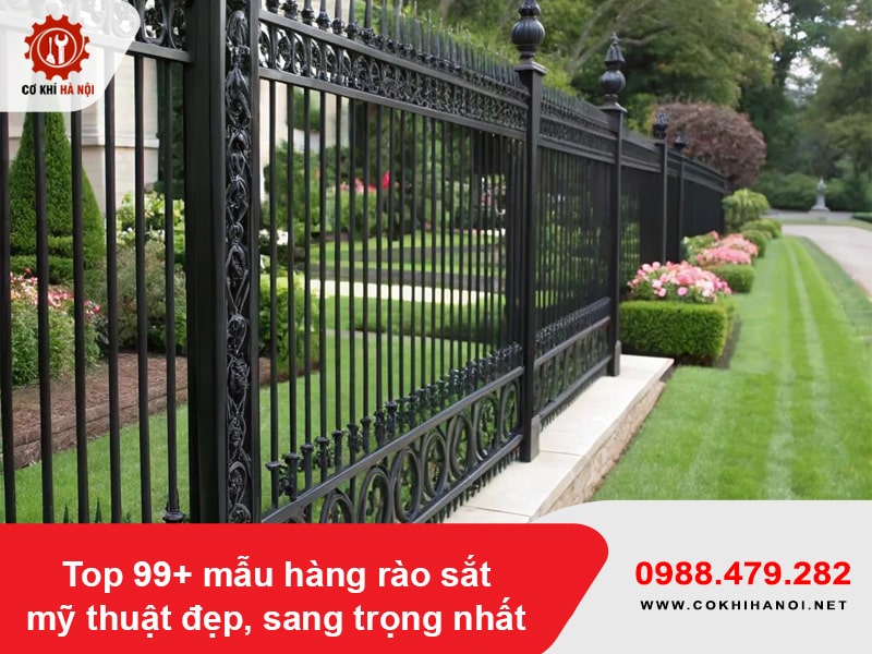 Top 99+ mẫu hàng rào sắt mỹ thuật đẹp, sang trọng nhất Top 99+ mẫu hàng rào sắt mỹ thuật đẹp, sang trọng nhất
