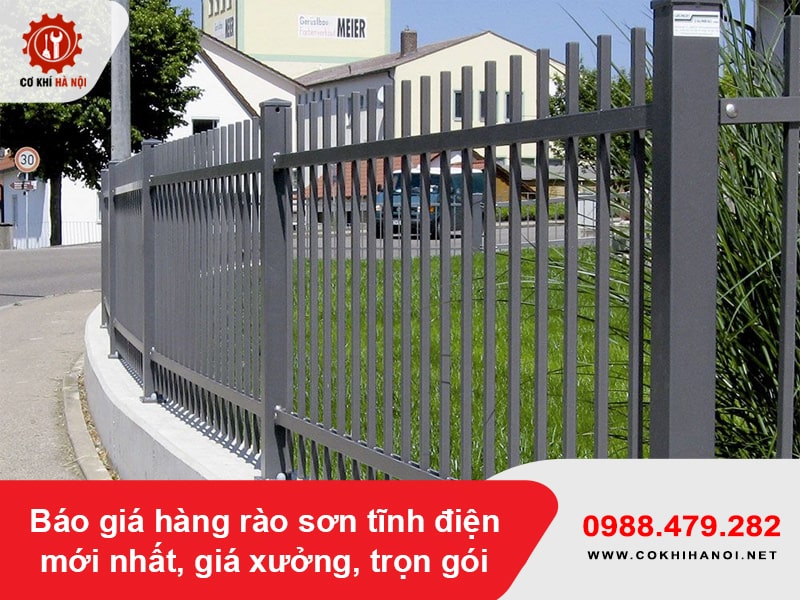 Báo giá hàng rào sơn tĩnh điện mới nhất, giá xưởng, trọn gói Báo giá hàng rào sơn tĩnh điện mới nhất, giá xưởng, trọn gói