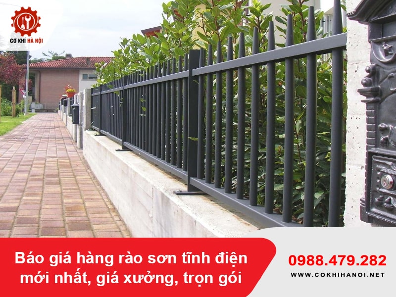 Báo giá hàng rào sơn tĩnh điện mới nhất, giá xưởng, trọn gói Báo giá hàng rào sơn tĩnh điện mới nhất, giá xưởng, trọn gói