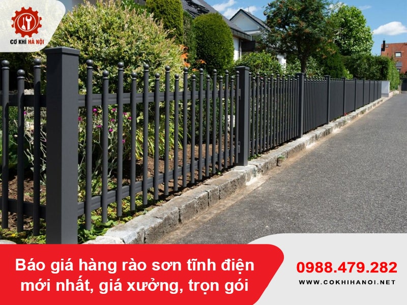 Báo giá hàng rào sơn tĩnh điện mới nhất, giá xưởng, trọn gói Báo giá hàng rào sơn tĩnh điện mới nhất, giá xưởng, trọn gói