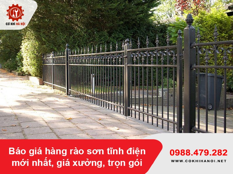Báo giá hàng rào sơn tĩnh điện mới nhất, giá xưởng, trọn gói Báo giá hàng rào sơn tĩnh điện mới nhất, giá xưởng, trọn gói