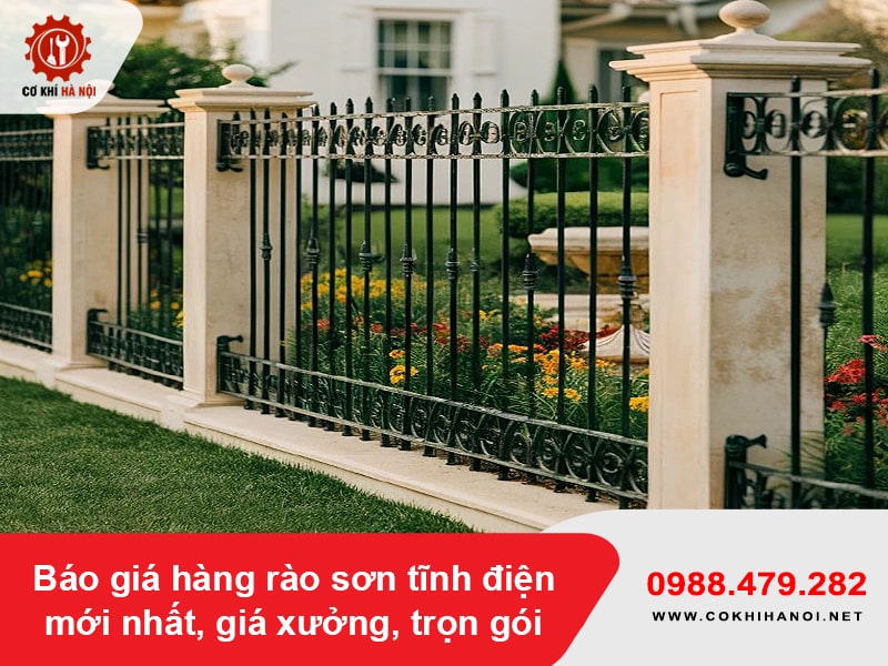 Báo giá hàng rào sơn tĩnh điện mới nhất, giá xưởng, trọn gói Báo giá hàng rào sơn tĩnh điện mới nhất, giá xưởng, trọn gói