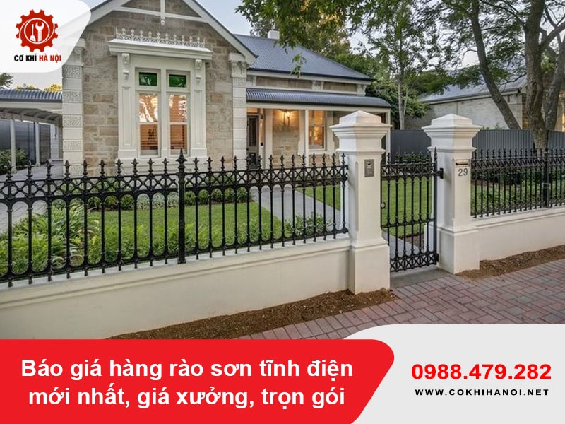 Báo giá hàng rào sơn tĩnh điện mới nhất, giá xưởng, trọn gói Báo giá hàng rào sơn tĩnh điện mới nhất, giá xưởng, trọn gói