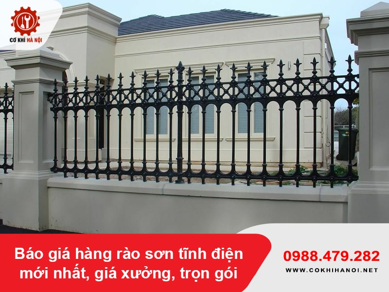 Báo giá hàng rào sơn tĩnh điện mới nhất, giá xưởng, trọn gói Báo giá hàng rào sơn tĩnh điện mới nhất, giá xưởng, trọn gói