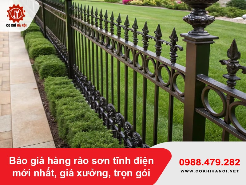 Báo giá hàng rào sơn tĩnh điện mới nhất, giá xưởng, trọn gói Báo giá hàng rào sơn tĩnh điện mới nhất, giá xưởng, trọn gói