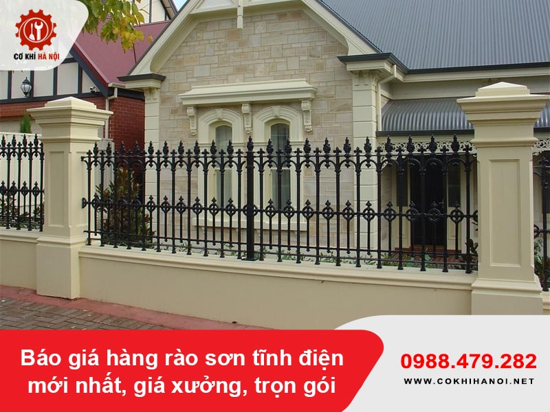 Báo giá hàng rào sơn tĩnh điện mới nhất, giá xưởng, trọn gói Báo giá hàng rào sơn tĩnh điện mới nhất, giá xưởng, trọn gói