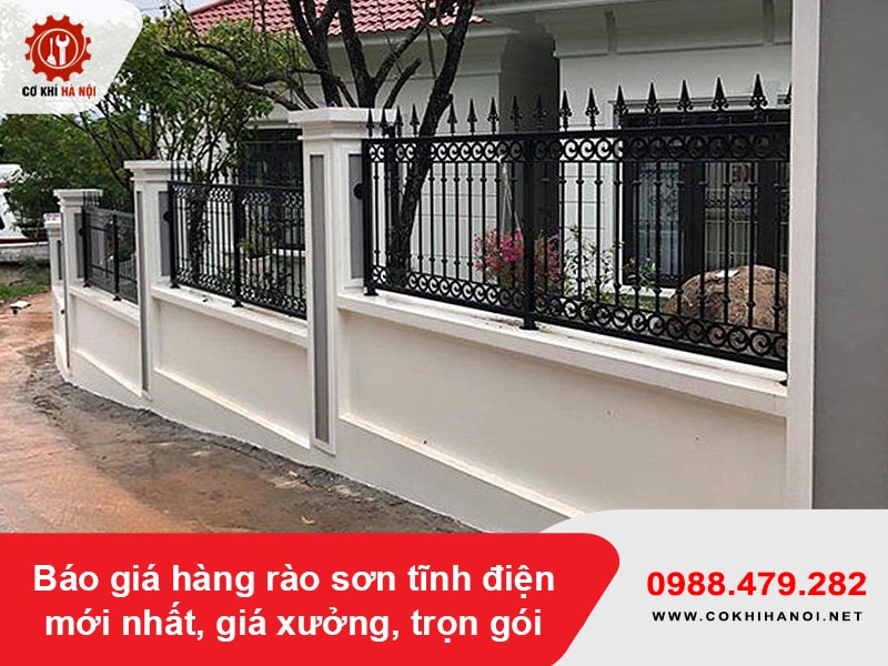 Báo giá hàng rào sơn tĩnh điện mới nhất, giá xưởng, trọn gói Báo giá hàng rào sơn tĩnh điện mới nhất, giá xưởng, trọn gói