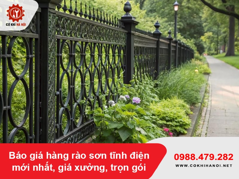 Báo giá hàng rào sơn tĩnh điện mới nhất, giá xưởng, trọn gói Báo giá hàng rào sơn tĩnh điện mới nhất, giá xưởng, trọn gói