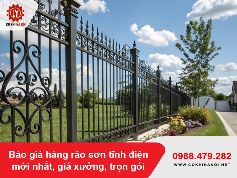 Báo giá hàng rào sơn tĩnh điện mới nhất, giá xưởng, trọn gói Báo giá hàng rào sơn tĩnh điện mới nhất, giá xưởng, trọn gói