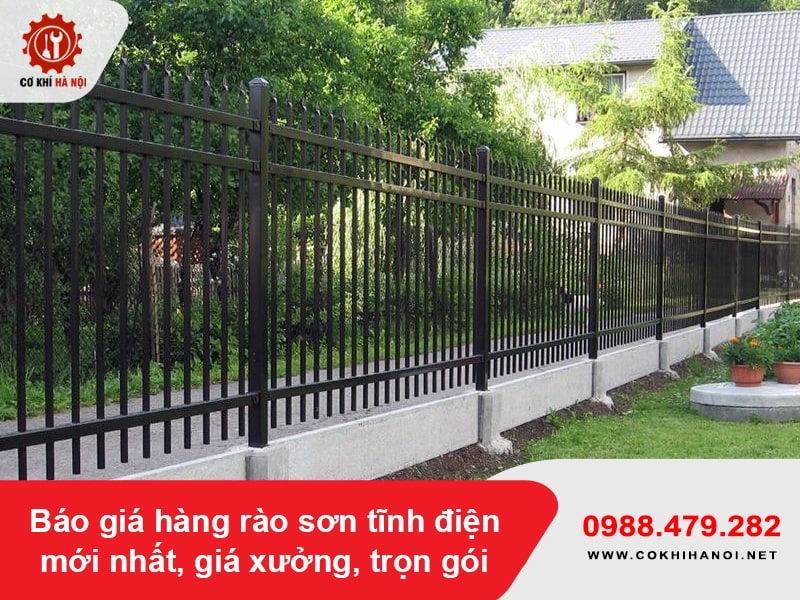 Báo giá hàng rào sơn tĩnh điện mới nhất, giá xưởng, trọn gói Báo giá hàng rào sơn tĩnh điện mới nhất, giá xưởng, trọn gói