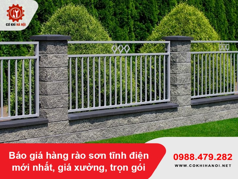 Báo giá hàng rào sơn tĩnh điện mới nhất, giá xưởng, trọn gói Báo giá hàng rào sơn tĩnh điện mới nhất, giá xưởng, trọn gói
