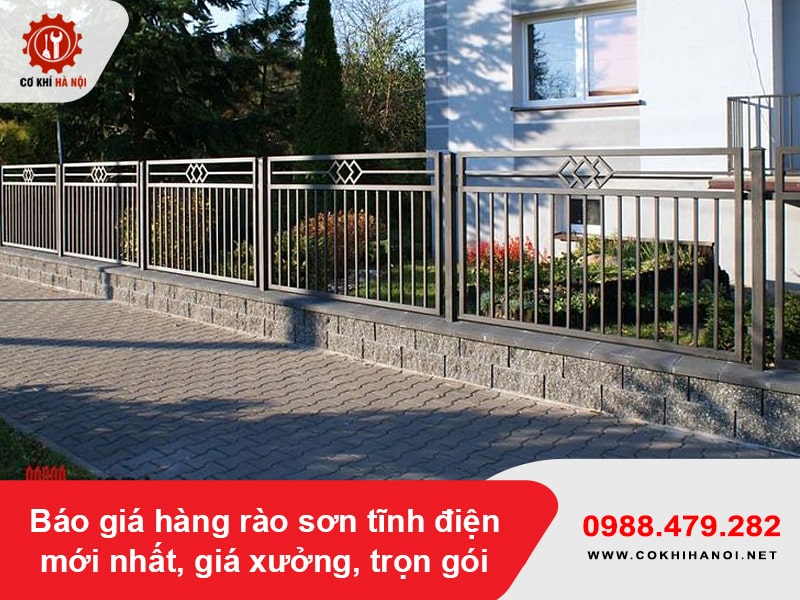 Báo giá hàng rào sơn tĩnh điện mới nhất, giá xưởng, trọn gói Báo giá hàng rào sơn tĩnh điện mới nhất, giá xưởng, trọn gói