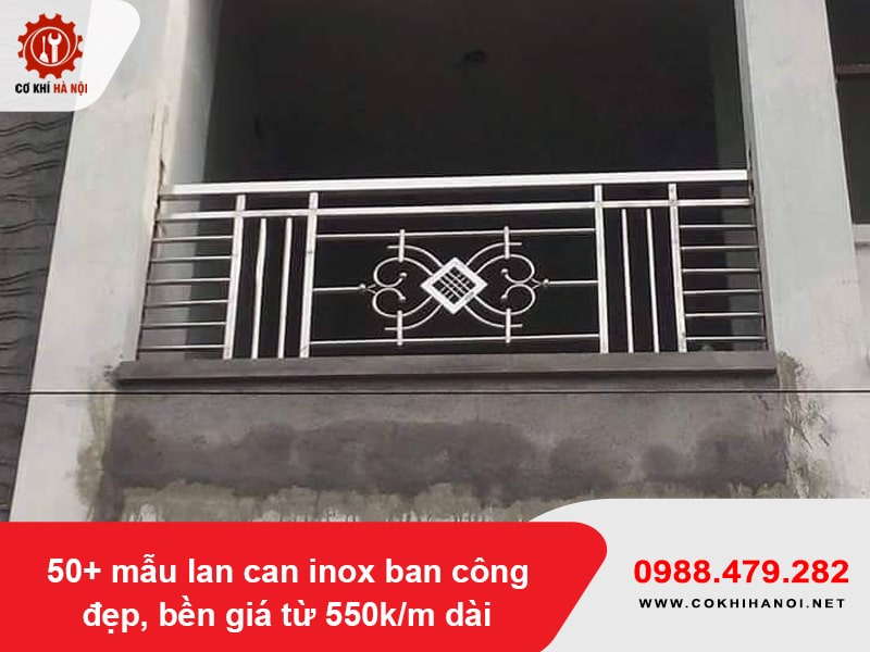50+ mẫu lan can inox ban công đẹp, bền giá từ 550k/m dài