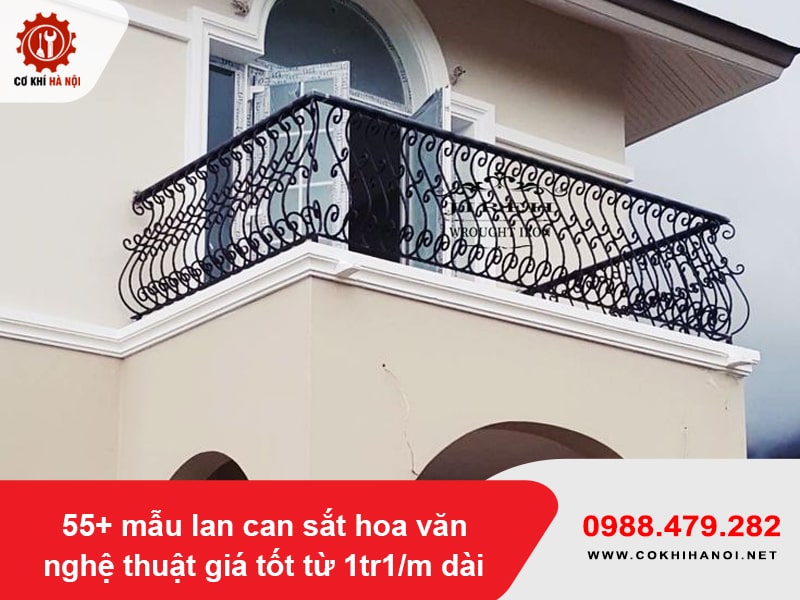 55+ mẫu lan can sắt hoa văn nghệ thuật giá tốt từ 1tr1/m dài