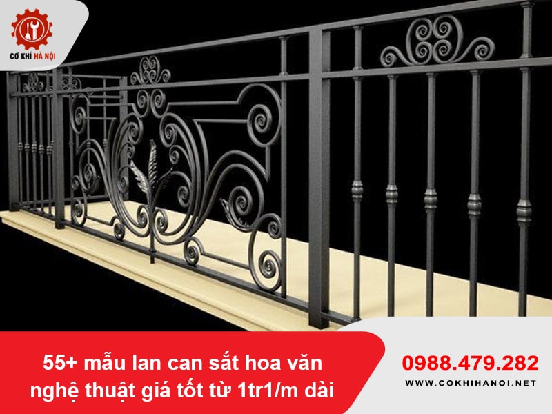 55+ mẫu lan can sắt hoa văn nghệ thuật giá tốt từ 1tr1/m dài