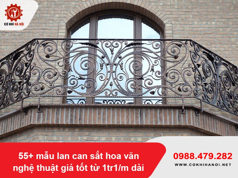 55+ mẫu lan can sắt hoa văn nghệ thuật giá tốt từ 1tr1/m dài