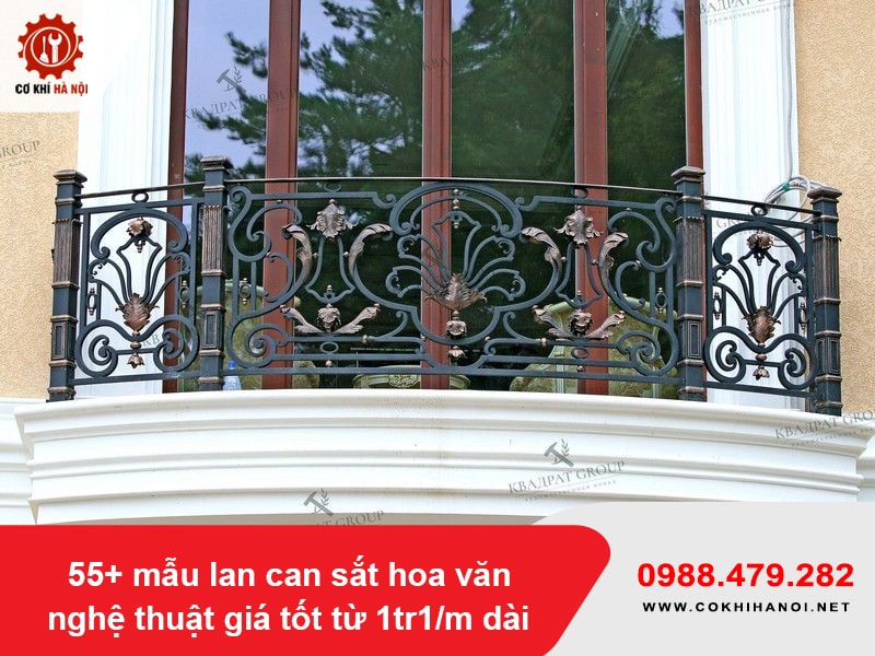 55+ mẫu lan can sắt hoa văn nghệ thuật giá tốt từ 1tr1/m dài