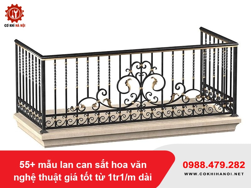 55+ mẫu lan can sắt hoa văn nghệ thuật giá tốt từ 1tr1/m dài