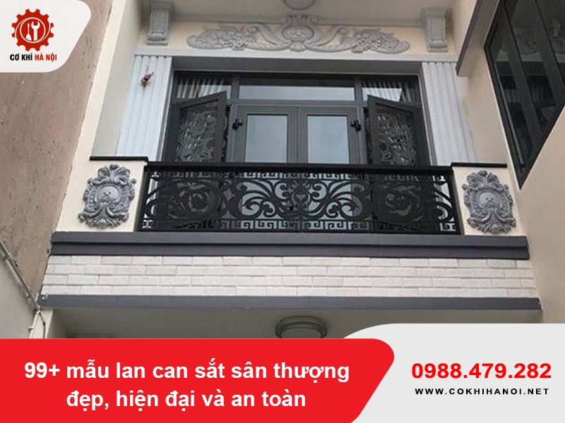 99+ mẫu lan can sắt sân thượng đẹp, hiện đại và an toàn