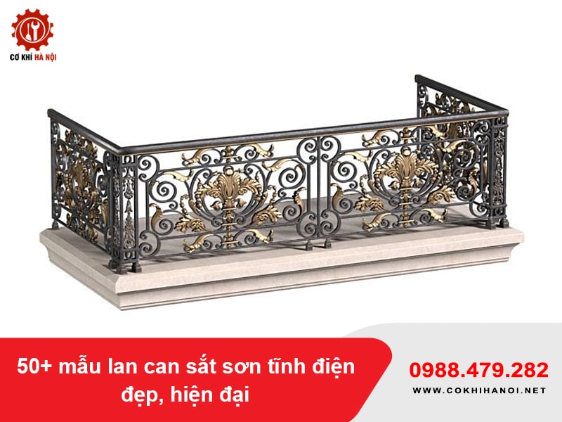 50+ mẫu lan can sắt sơn tĩnh điện đẹp, hiện đại 2026