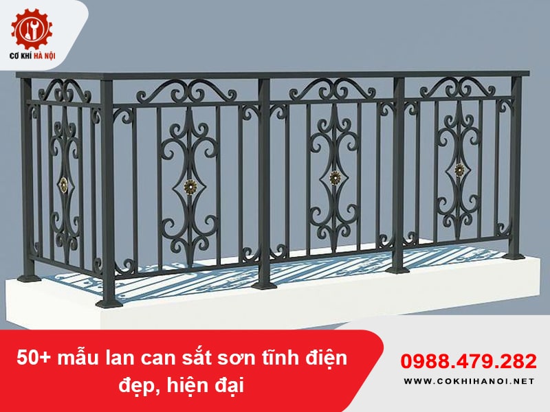 50+ mẫu lan can sắt sơn tĩnh điện đẹp, hiện đại 2026