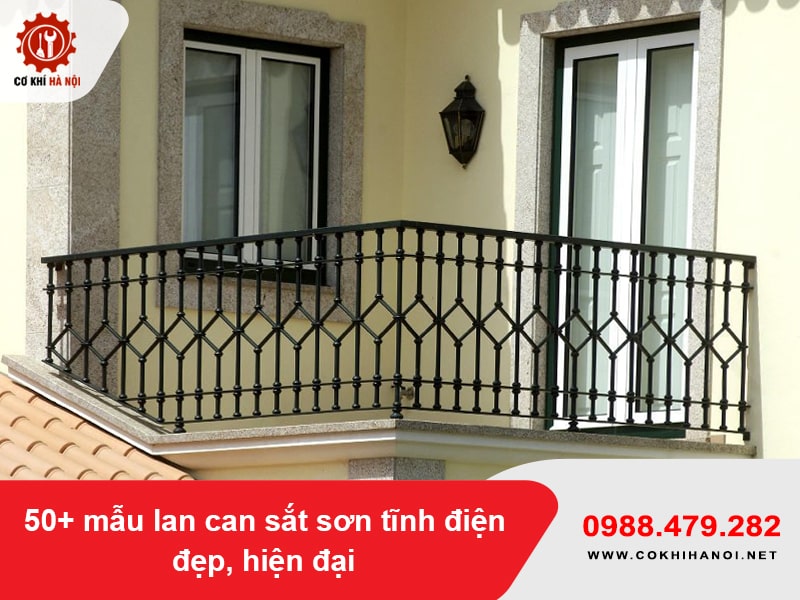 50+ mẫu lan can sắt sơn tĩnh điện đẹp, hiện đại 2026