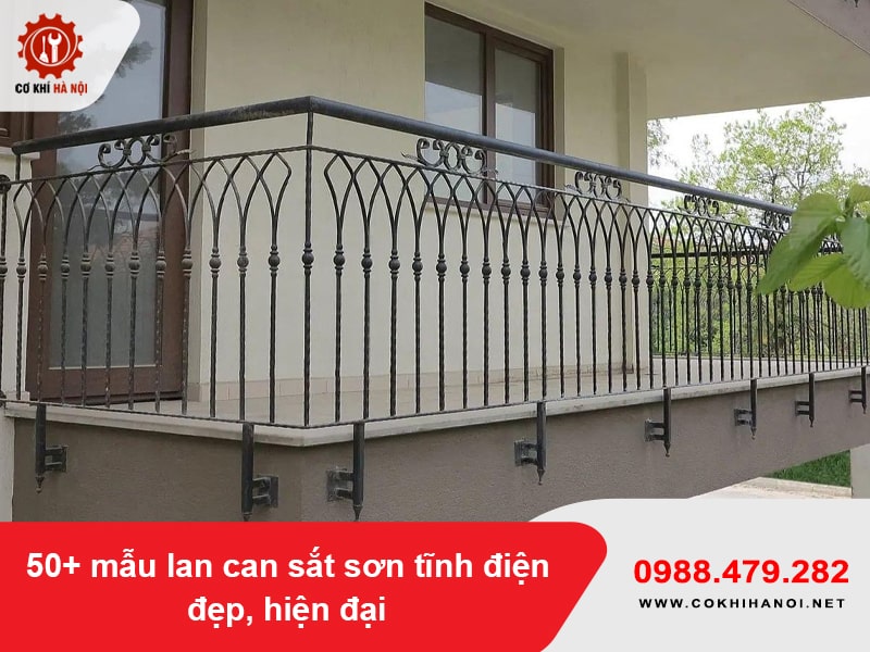 50+ mẫu lan can sắt sơn tĩnh điện đẹp, hiện đại 2026