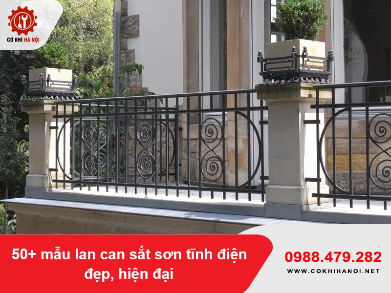 50+ mẫu lan can sắt sơn tĩnh điện đẹp, hiện đại 2026