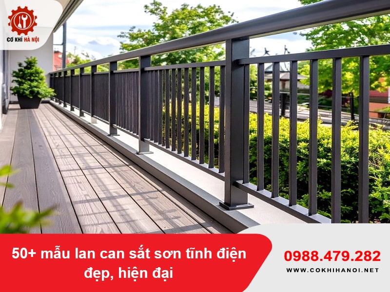 50+ mẫu lan can sắt sơn tĩnh điện đẹp, hiện đại 2026