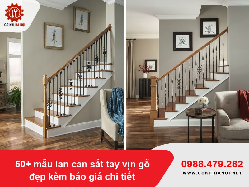 50+ mẫu lan can sắt tay vịn gỗ đẹp kèm báo giá chi tiết 50+ mẫu lan can sắt tay vịn gỗ đẹp kèm báo giá chi tiết