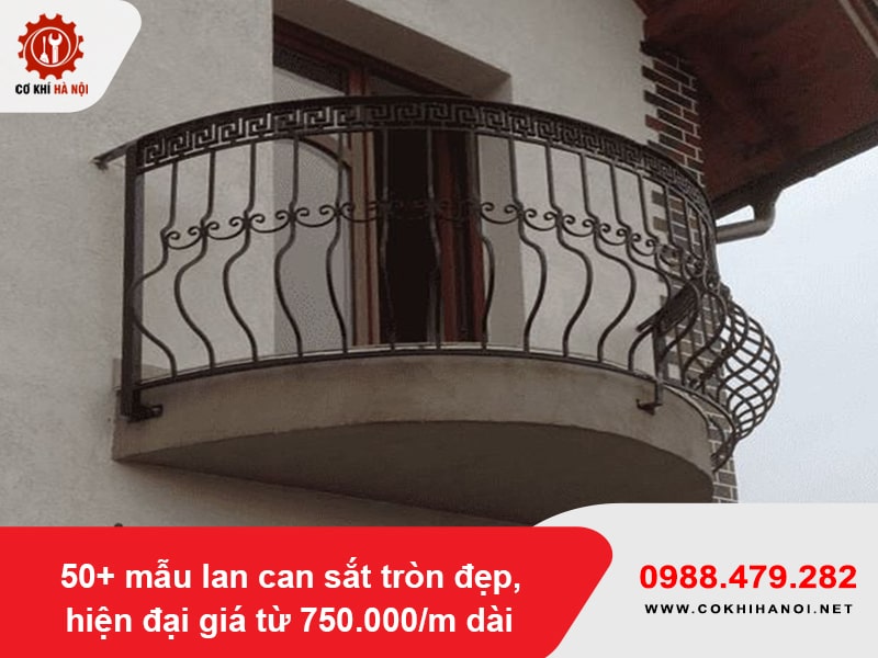 50+ mẫu lan can sắt tròn đẹp, hiện đại giá từ 750.000/m dài