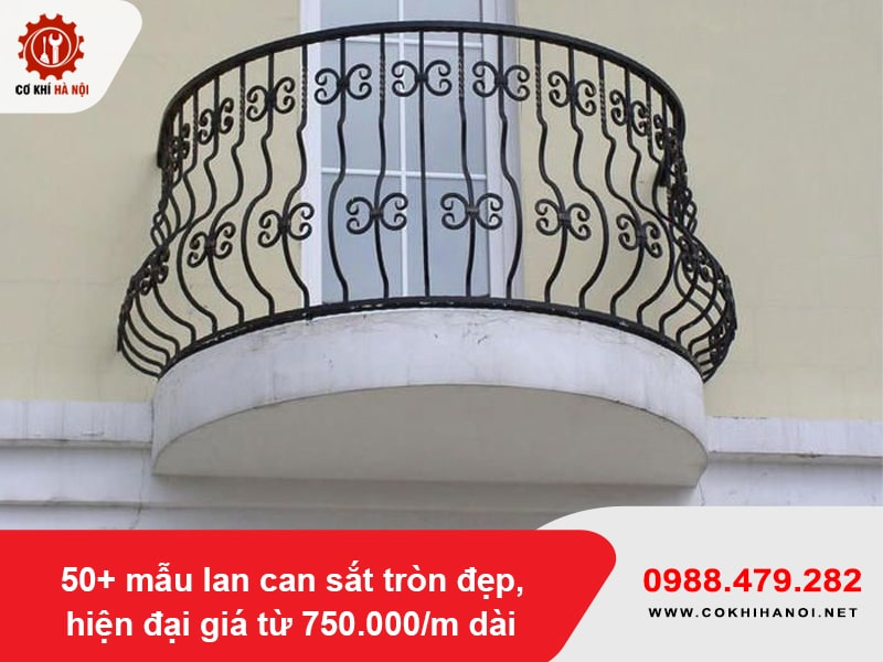 50+ mẫu lan can sắt tròn đẹp, hiện đại giá từ 750.000/m dài