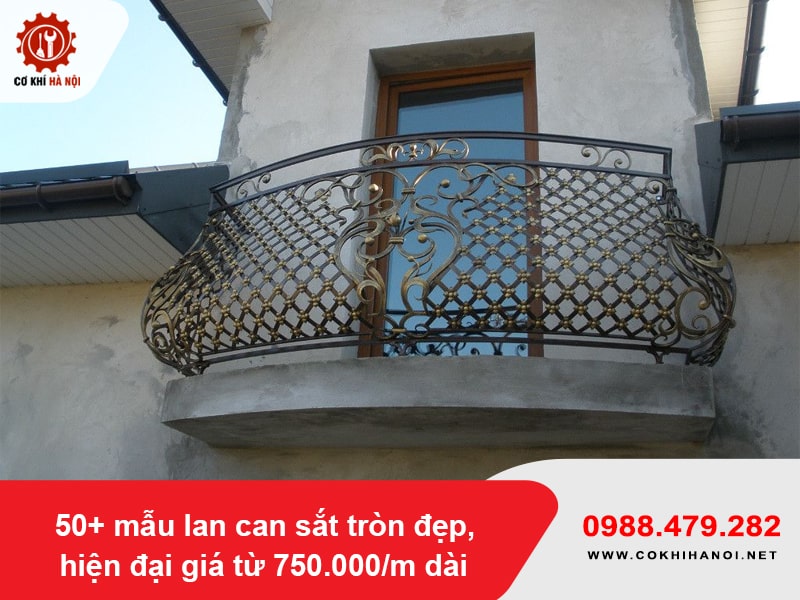 50+ mẫu lan can sắt tròn đẹp, hiện đại giá từ 750.000/m dài