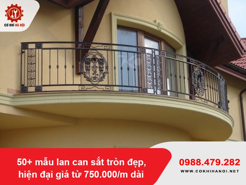 50+ mẫu lan can sắt tròn đẹp, hiện đại giá từ 750.000/m dài