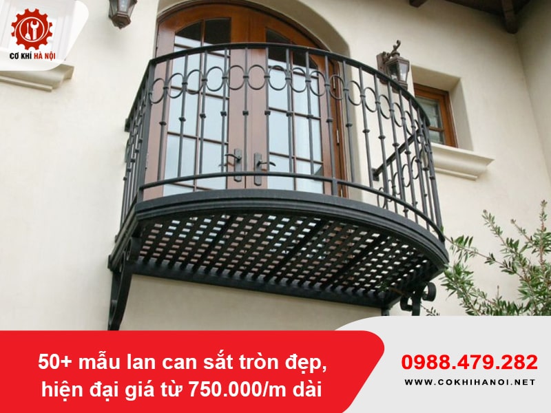 50+ mẫu lan can sắt tròn đẹp, hiện đại giá từ 750.000/m dài
