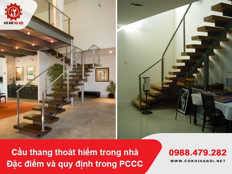 Cầu thang thoát hiểm trong nhà: Đặc điểm và quy định trong PCCC Cầu thang thoát hiểm trong nhà: Đặc điểm và quy định trong PCCC