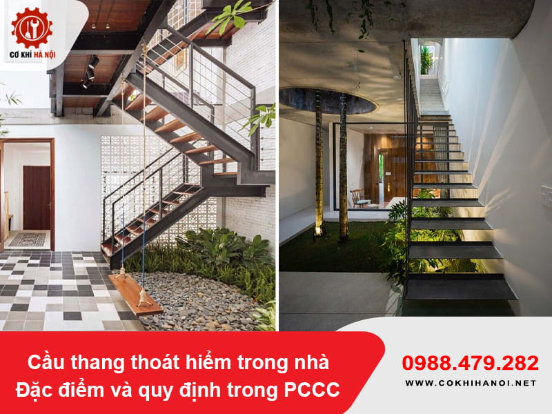 Cầu thang thoát hiểm trong nhà: Đặc điểm và quy định trong PCCC Cầu thang thoát hiểm trong nhà: Đặc điểm và quy định trong PCCC