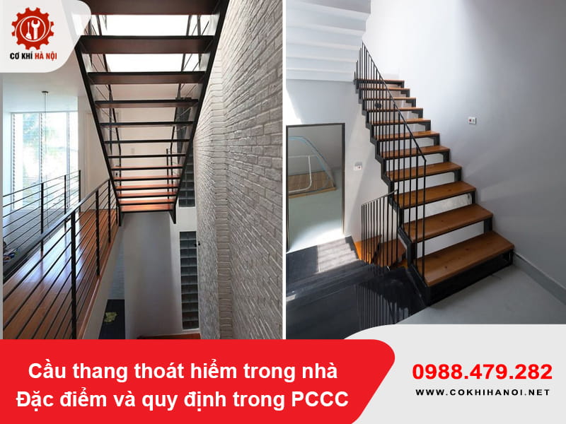 Cầu thang thoát hiểm trong nhà: Đặc điểm và quy định trong PCCC Cầu thang thoát hiểm trong nhà: Đặc điểm và quy định trong PCCC