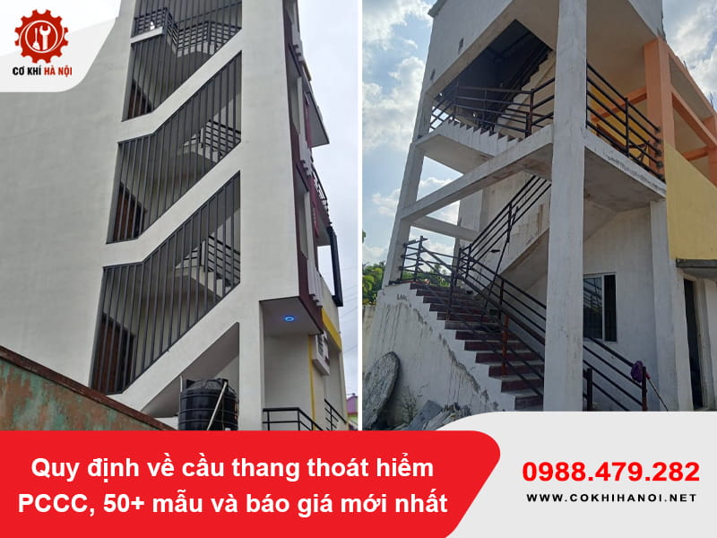 Quy định về cầu thang thoát hiểm PCCC, 50+ mẫu và báo giá mới nhất