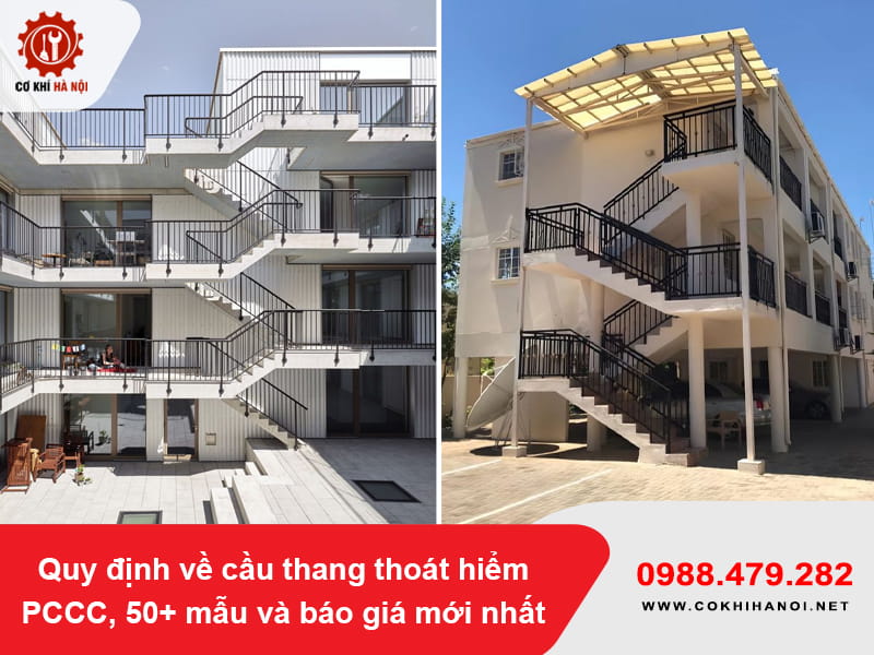 Quy định về cầu thang thoát hiểm PCCC, 50+ mẫu và báo giá mới nhất