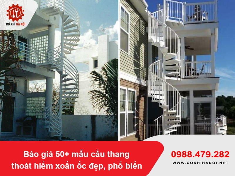 Báo giá 50+ mẫu cầu thang thoát hiểm xoắn ốc đẹp, phổ biến Báo giá 50+ mẫu cầu thang thoát hiểm xoắn ốc đẹp, phổ biến