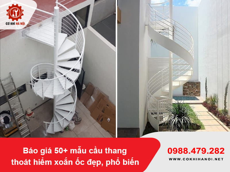Báo giá 50+ mẫu cầu thang thoát hiểm xoắn ốc đẹp, phổ biến Báo giá 50+ mẫu cầu thang thoát hiểm xoắn ốc đẹp, phổ biến