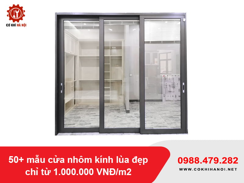 50+ mẫu cửa nhôm kính lùa đẹp chỉ từ 1.000.000 VNĐ/m2