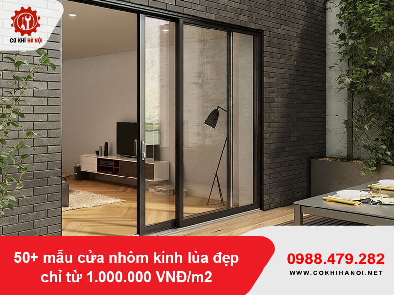 50+ mẫu cửa nhôm kính lùa đẹp chỉ từ 1.000.000 VNĐ/m2