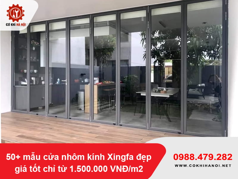 50+ mẫu cửa nhôm kính Xingfa đẹp, giá từ 1.500.000 VNĐ/m2