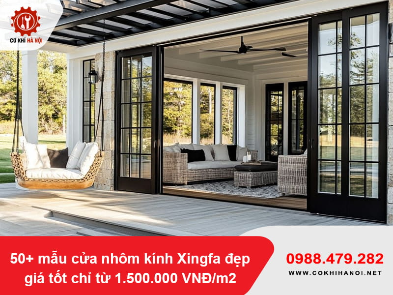 50+ mẫu cửa nhôm kính Xingfa đẹp, giá từ 1.500.000 VNĐ/m2