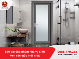 Báo giá cửa nhôm nhà vệ sinh kèm các mẫu mới nhất 2026