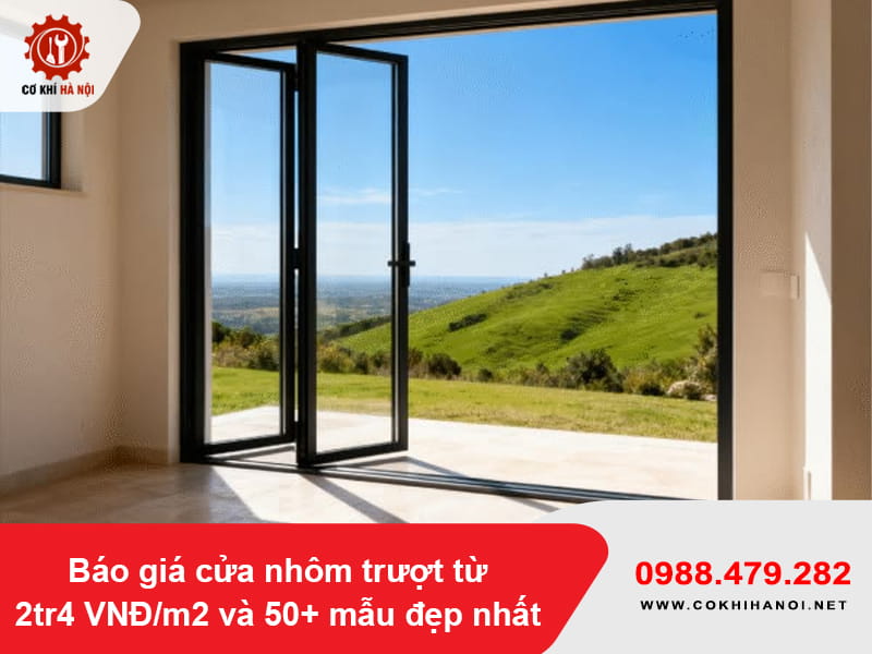 Báo giá cửa nhôm trượt từ 2tr4 VNĐ/m2 và 50+ mẫu đẹp nhất