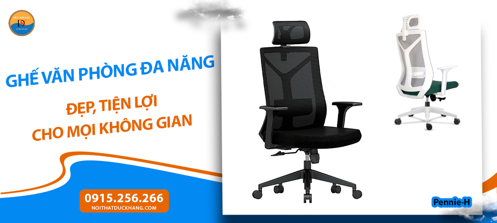 Ghế văn phòng đa năng đẹp, tiện lợi cho mọi không gian